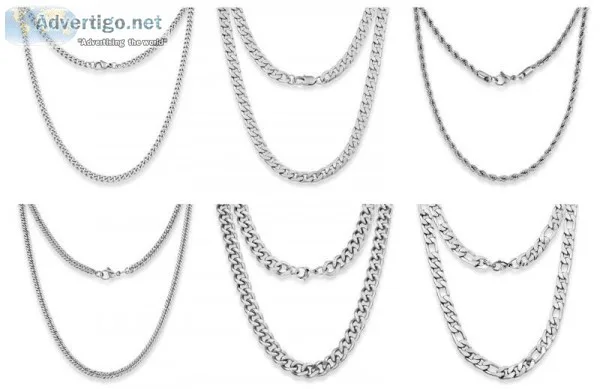 Silver Curb Chain For Mens  SILVADORE