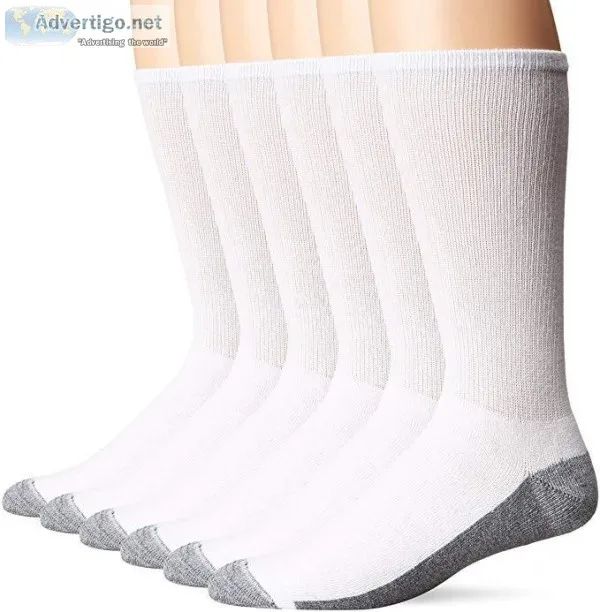 Hanes Men s ComfortBlend Max Cushion Crew Socks 6-Pack- 20.00 (E