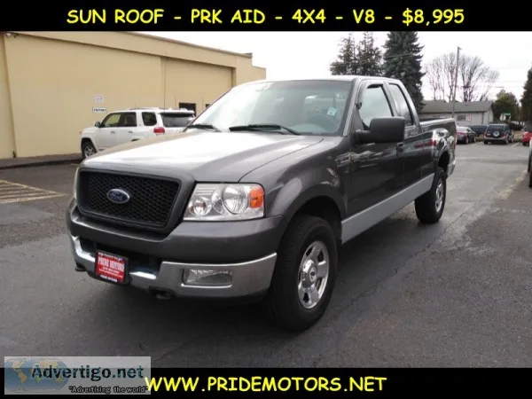 2004 FORD F150 XLT SUPERCAB  4X4  SUNROOF  PRK AID
