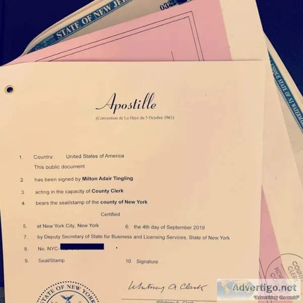 NJ RUSH APOSTILLE SERVICES IN MANHATTAN (917-273-4067)