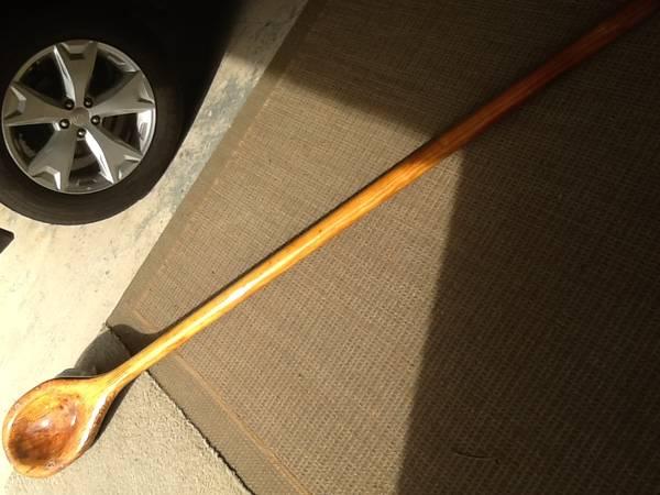 GIANT DECORATIVE WOODEN SPOON