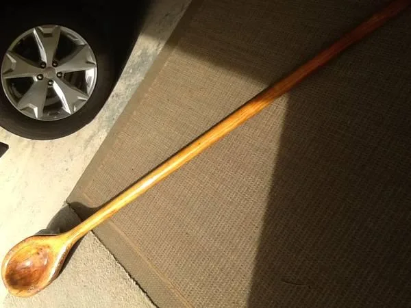 GIANT DECORATIVE WOODEN SPOON