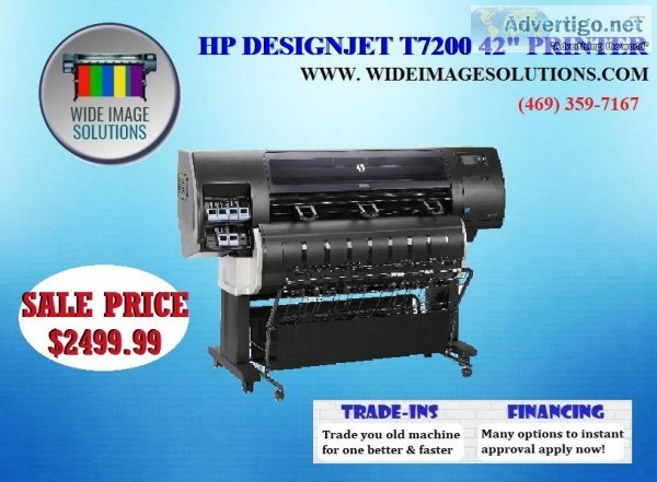 HP DesignJet T7200 Printer FINANCING AVAILABLE