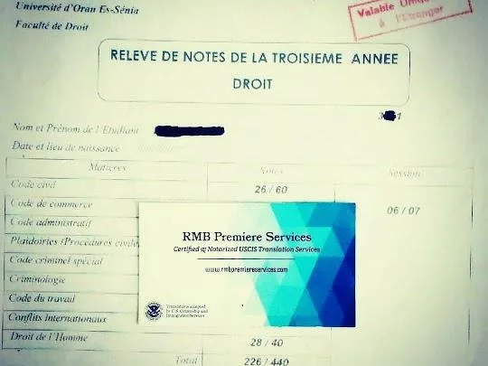 USCIS CERTIFIED FRENCH TRANSLATION SERVICES