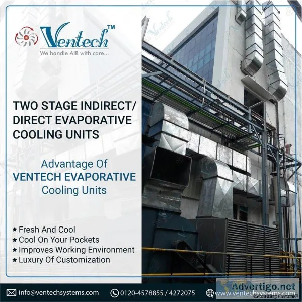Advantage of ventech evaporative cooling units