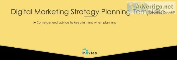 Inovies provides Tips digital marketing strategy planning templa