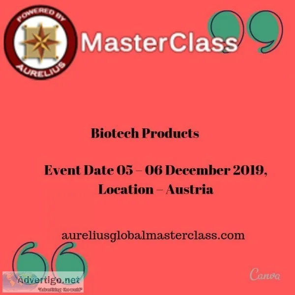 Biotech Products Training In Europe.
