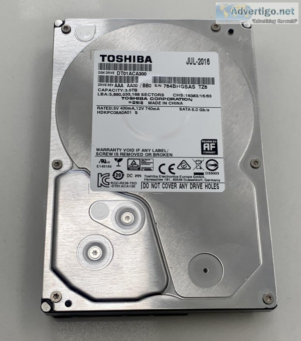 Toshiba (DT01ACA300) 3TB Data Recovery