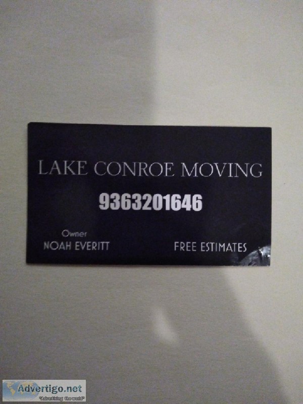 Lake Conroe Moving Company