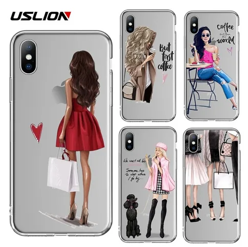 Shop for Girl Pattern Soft Silicon Case ShoppySanta