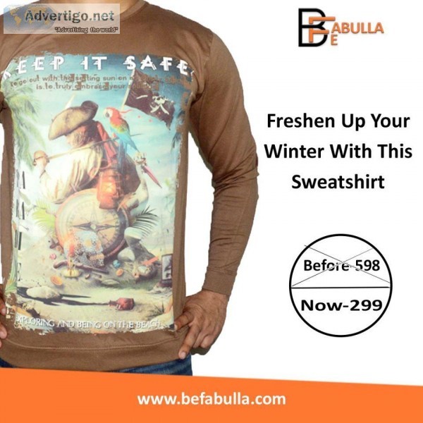 Sweatshirts For Men  Buy Men Sweatshirts Online-Befabulla