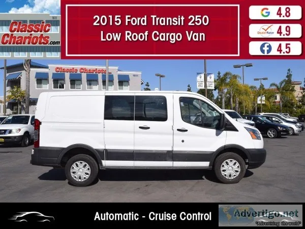 Used 2015 Ford Transit Cargo 250 Low Roof Van for Sale in San Di
