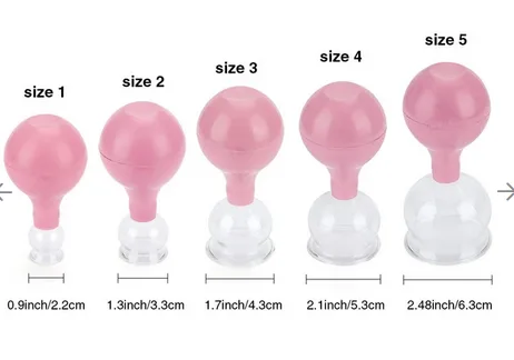 Buy High Quality 5 Sizes Medical Glass and Rubber Vacuum Suction