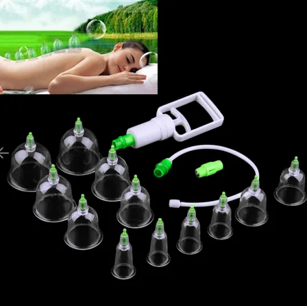 Order 12pcsset Chinese Health Care Medical Vacuum Body Cupping T
