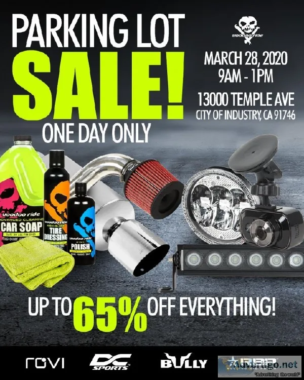 Parking Lot Sale March 28 9am-1pm