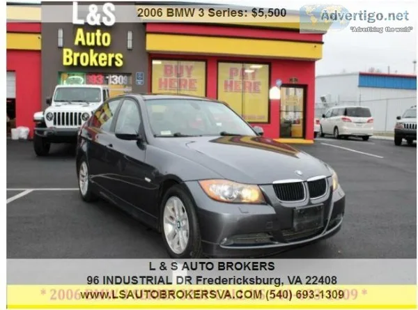  2006 BMW 3 SERIES 325IAUTOMATICSUNRO OFLEATHER INTERIORNICE AND