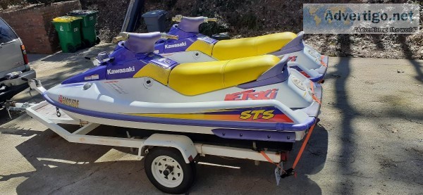 2- 1996 Kawasaki 750 STS jet skis