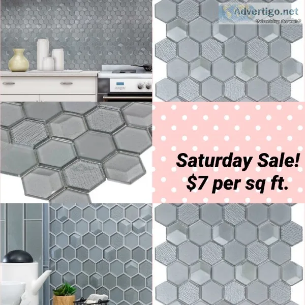 Tile mosaics backsplash and tile flooring HALF PRICE