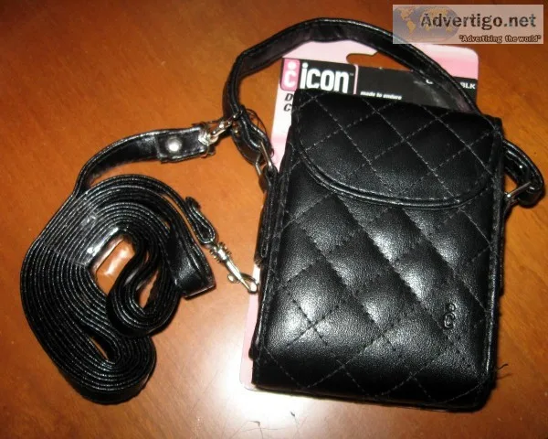 Icon Digital Camera Case Black QLT110-BLK Camera Belt Loop Shoul