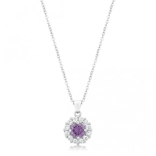 Lavender Sparkle Necklace For Sale  Inspired Silver