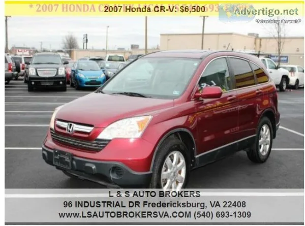  2007 HONDA CR-V EX-L4X4AUTOMATICS UNROOFFINANCING AVAILABLE