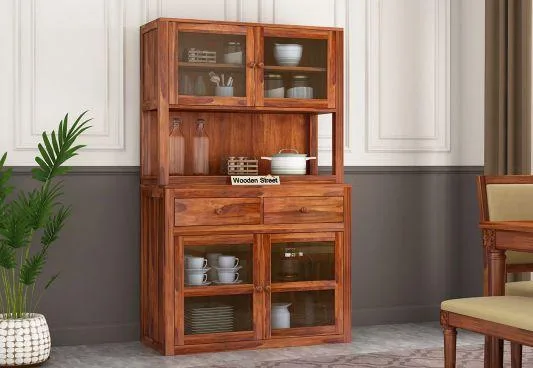 Modish kitchen cupboard designs on sale online at Wooden Street