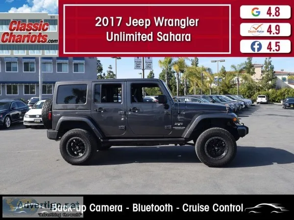 Used 2017 Jeep Wrangler Unlimited Sahara for Sale in San Diego -