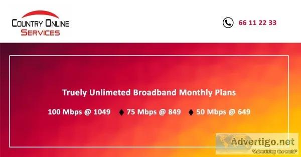 Unlimited Broadband and Internet Plans in Hyderabad &ndash 91 97