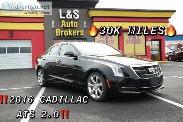  2016 CADILLAC ATS 2.0AUTOMATICBACKUP CAMERANAV SYSTEMSUNROOFNIC
