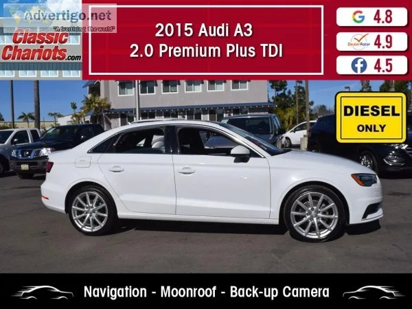 Used 2015 Audi A3 2.0 Premium Plus TDI for Sale in San Diego - 2