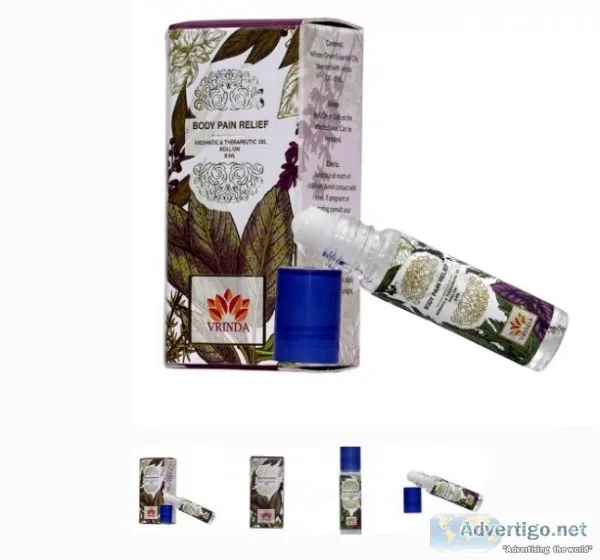 Body pain relief aroma & therapeutic oil