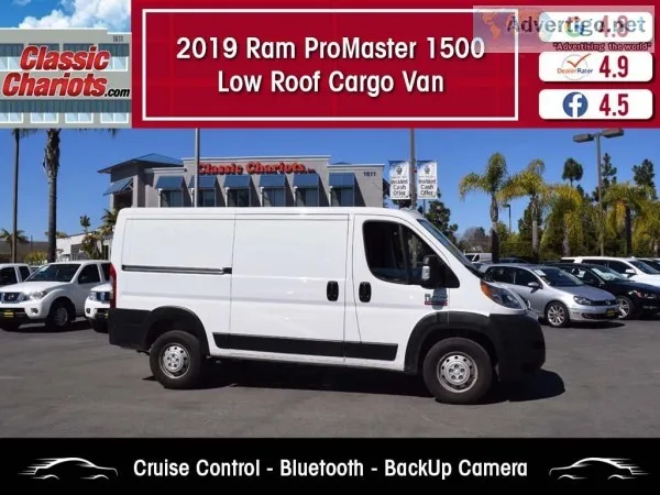 Used 2019 RAM ProMaster 1500 Low Roof Cargo Van for Sale in San 
