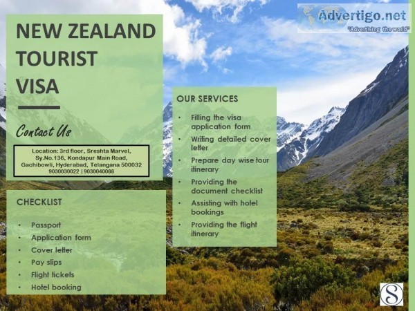 Get premium Quality New Zealand tourist Visa Services