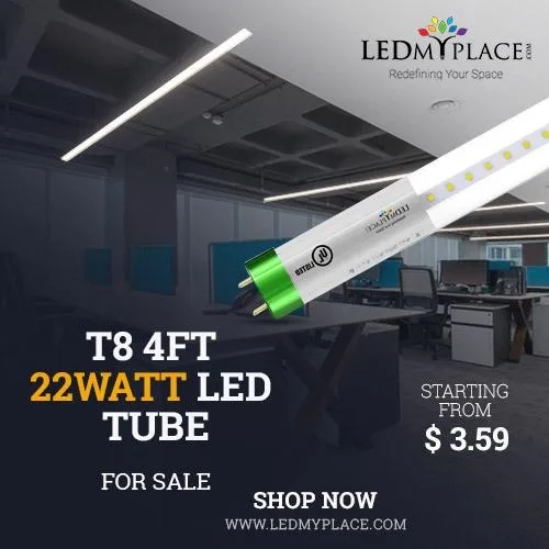 Replace Your Old Lights By New T8 4ft 22W LED Tube