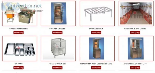 Stainless Steel kitchen Equipment Manufacturer in Bangalore