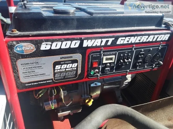 6000 watt generator