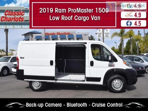 Used 2019 RAM ProMaster 1500 Low Roof Cargo Van for Sale in San 