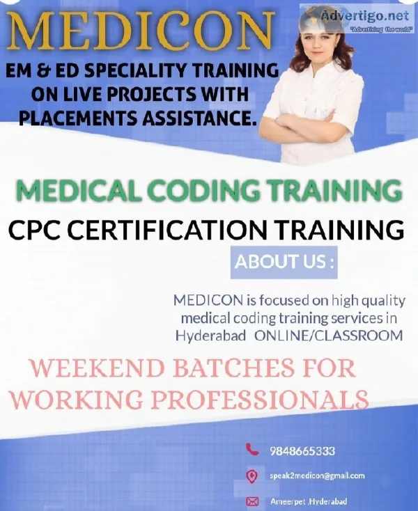 Best Medical coding CPC Certification training institute in Hyde
