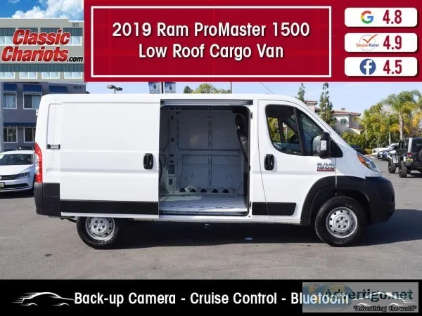 Used 2019 RAM ProMaster 1500 Low Roof Cargo Van for Sale in San 
