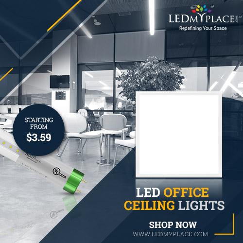 Enhance Your Office With LED Office Ceiling Lights From LEDMypla