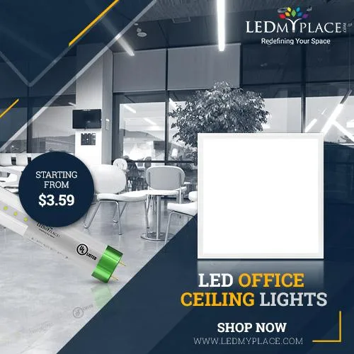 Enhance Your Office With LED Office Ceiling Lights From LEDMypla