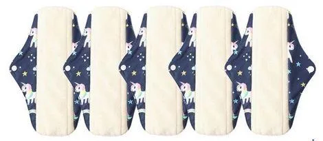 Get Reusable Bamboo Cotton Cloth Sanitary Menstrual Pads at Enli