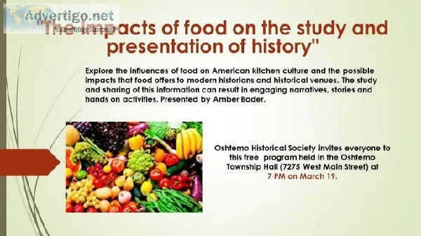 Impact of Food on the Study and Presentation of History