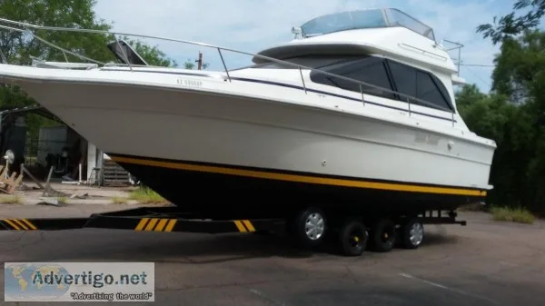 SEARAY SEDAN BRIDGE 300 1989 WITH THE TRAILER 6 BRANNY NEW TIRES