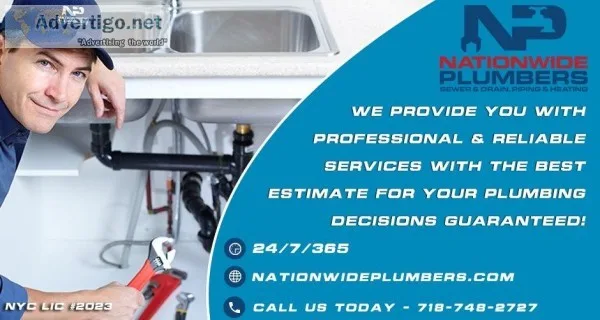 24 Hour Plumber NYC - Nationwide Plumbers