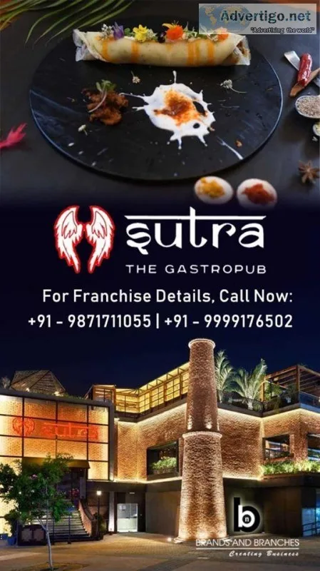 Best Brand Sutra Franchise in India