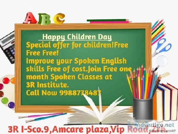 FREE SPOKEN ENGLISH CLASSES FOR ONE MONTH IN ZIRAKPUR