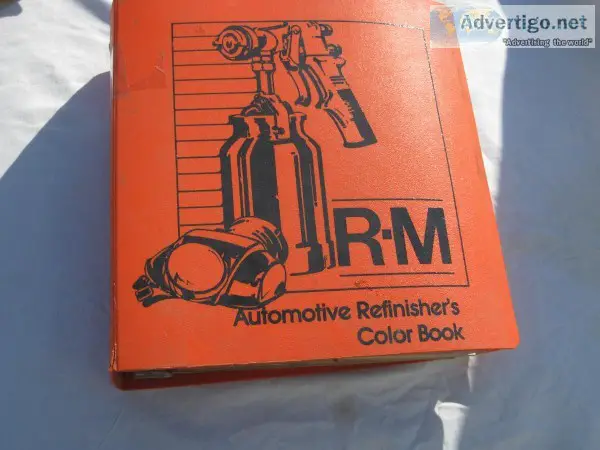 1969-79 RM auto paint color paint chip book