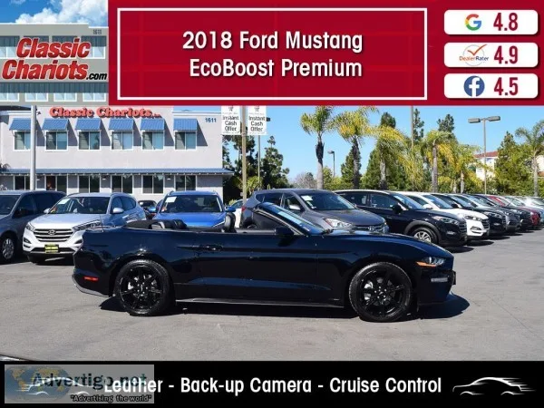 Used 2018 Ford Mustang EcoBoost Premium for Sale in San Diego - 