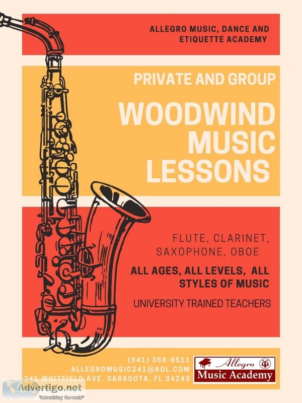 Woodwind Instrument Lessons